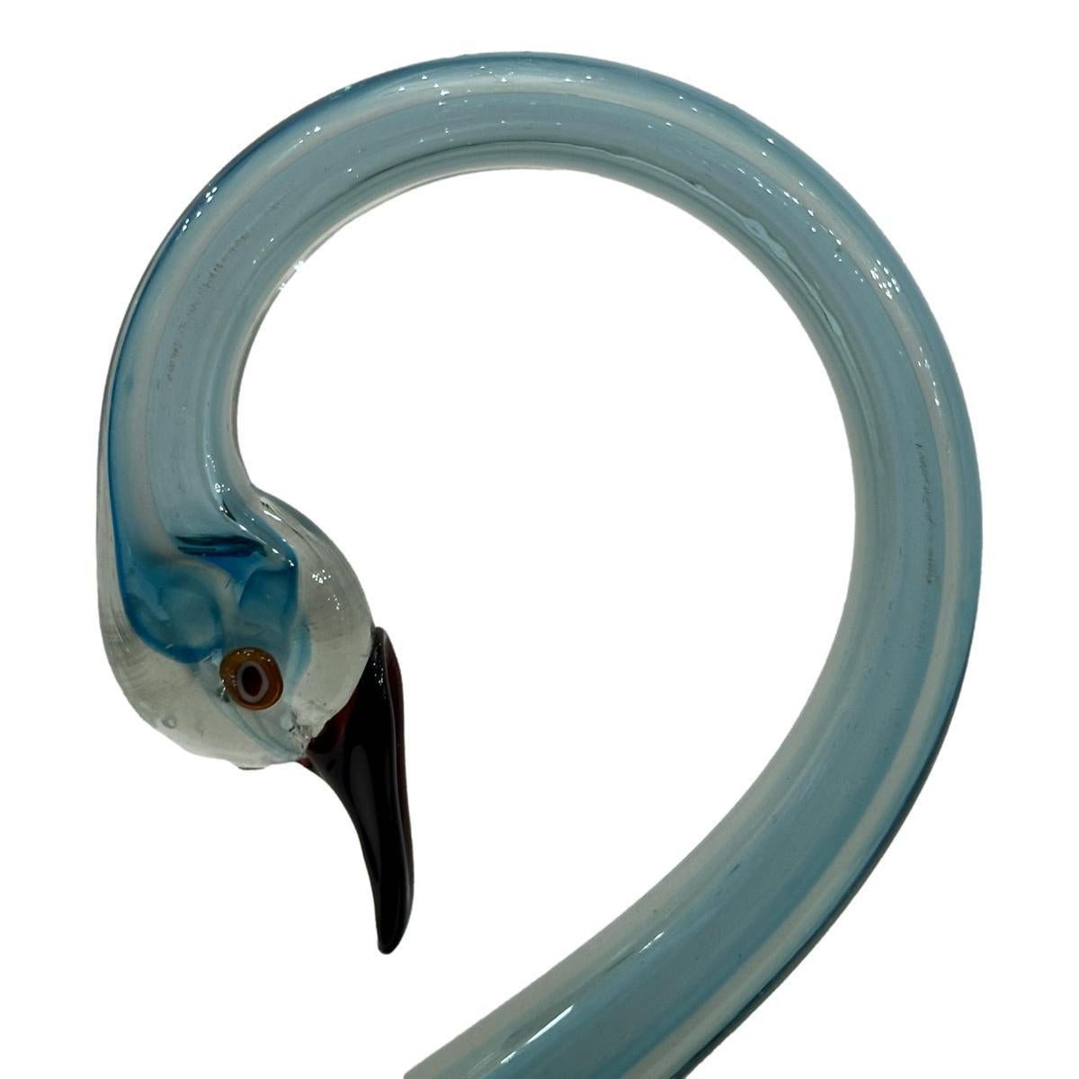 Lámpara vintage de Murano con forma de cisne en Bueno estado para la venta en New York, NY
