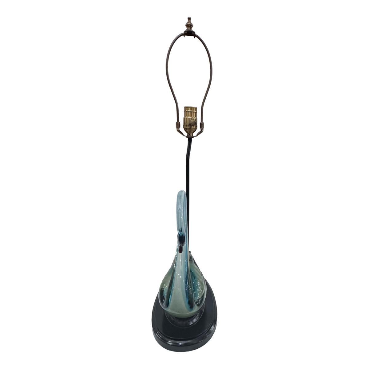 Lámpara vintage de Murano con forma de cisne mediados del siglo XX en venta