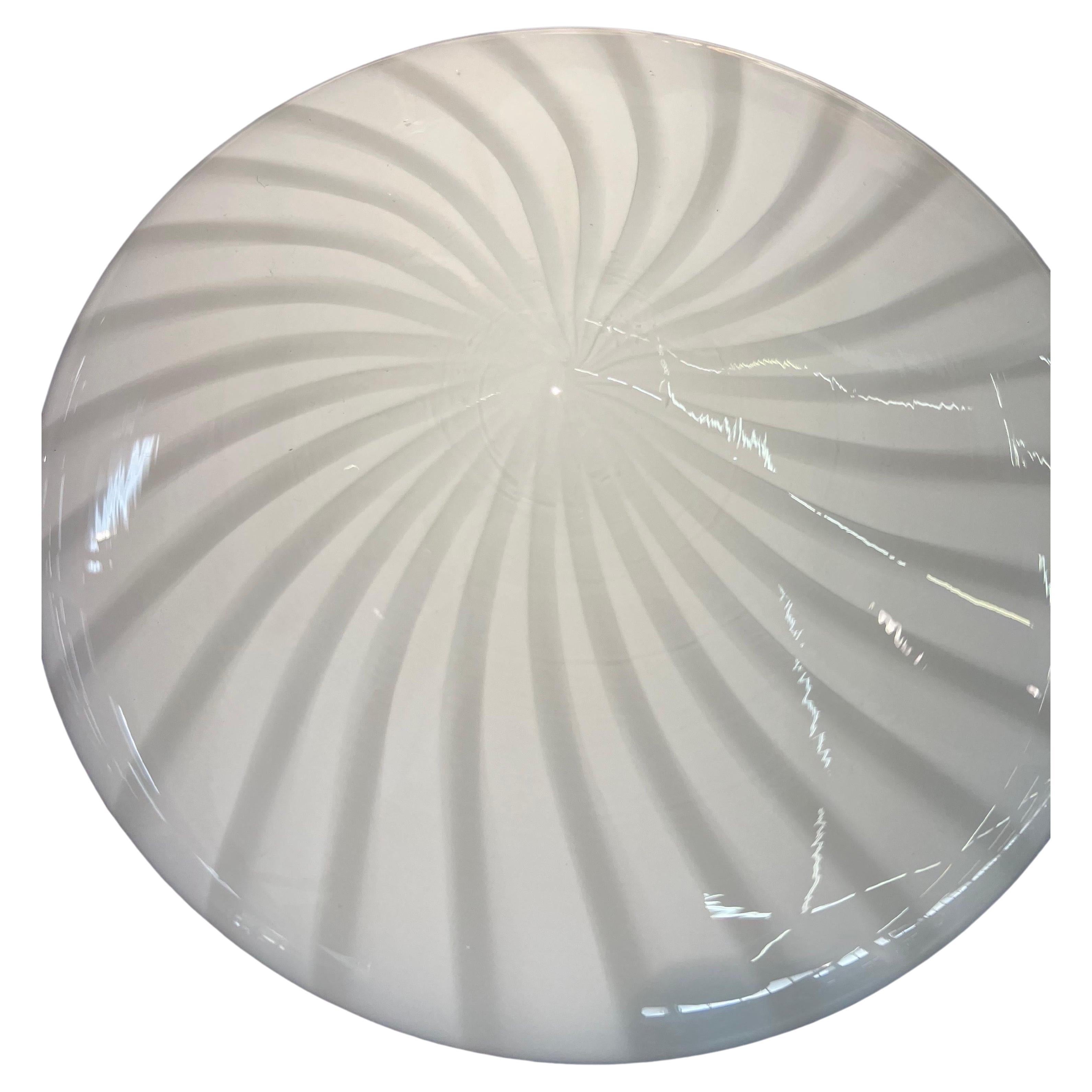 Vintage Murano swirl pattern glass flush or wall mounts. 4 available at time of listing.