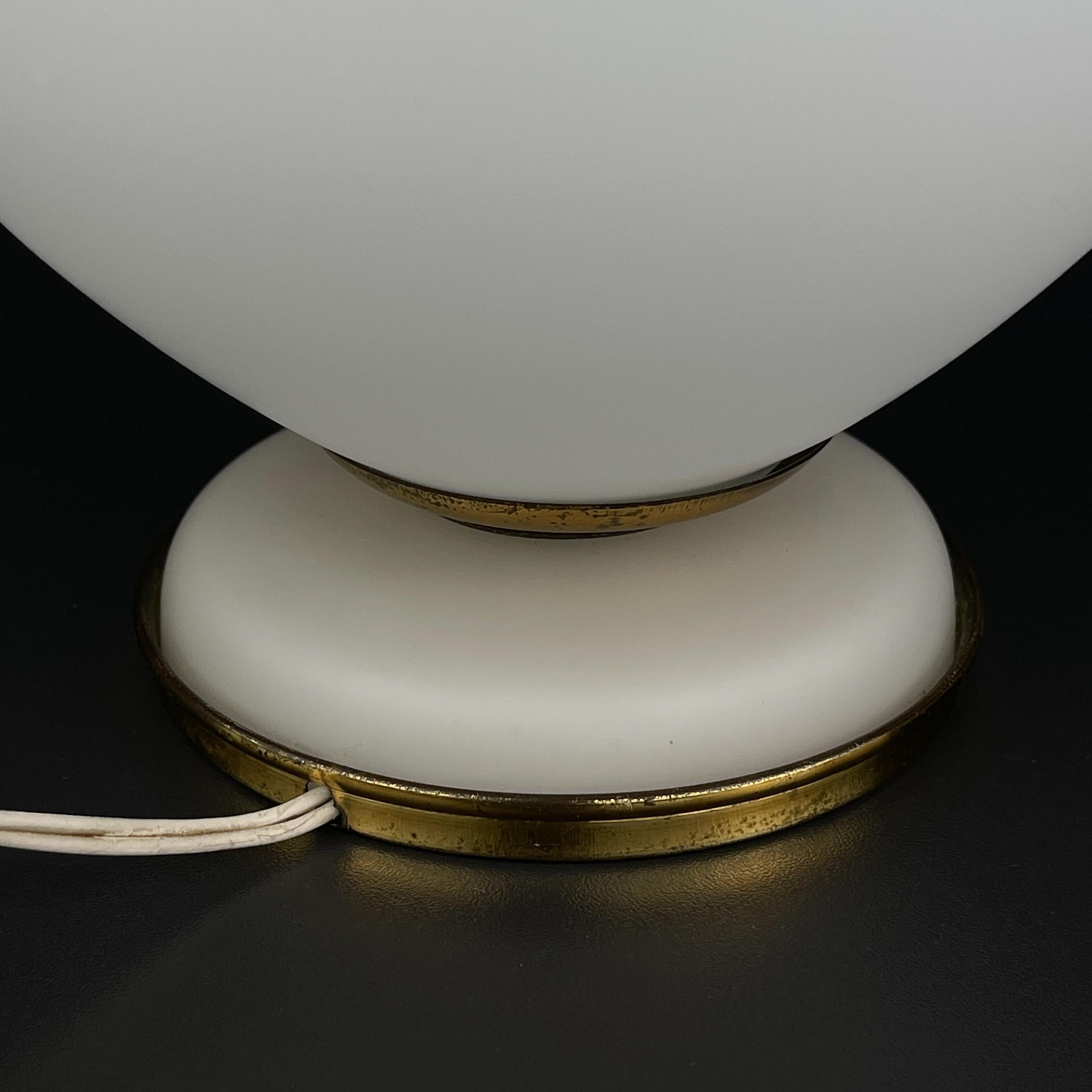 Vintage murano table lamp by Stilnovo, Italy 1950s In Good Condition For Sale In Miklavž Pri Taboru, SI