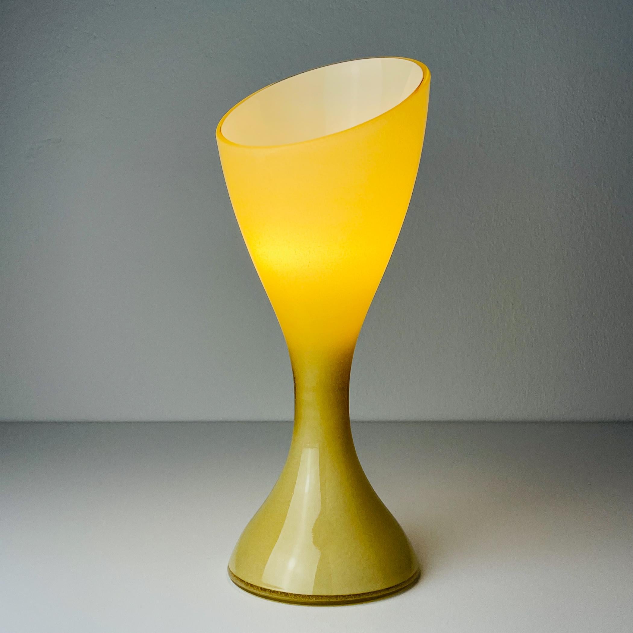 Murano Glass Vintage Murano table lamp by Vistosi, Italy 1980s For Sale