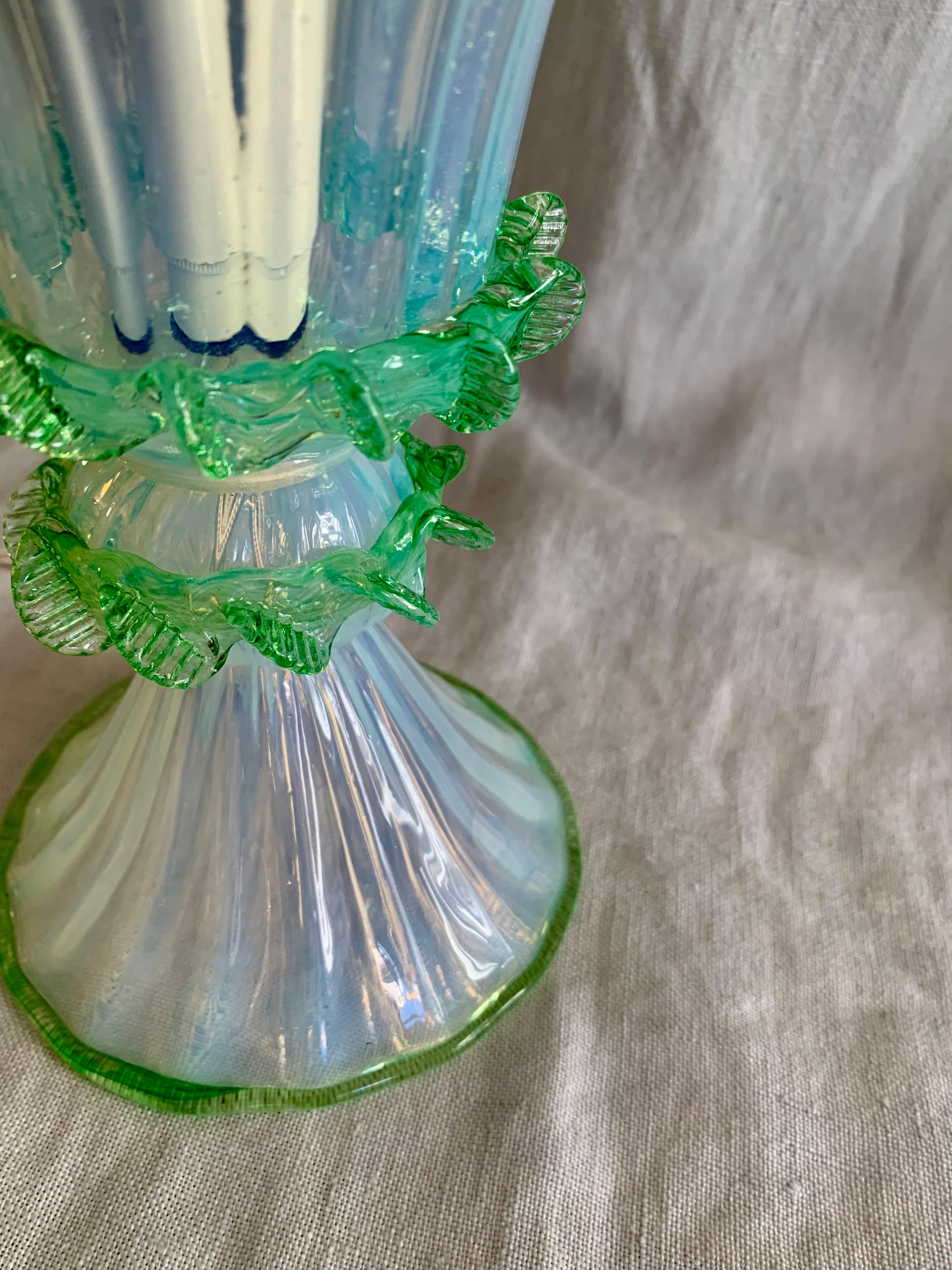 Blown Glass Vintage Murano Table Lamp For Sale