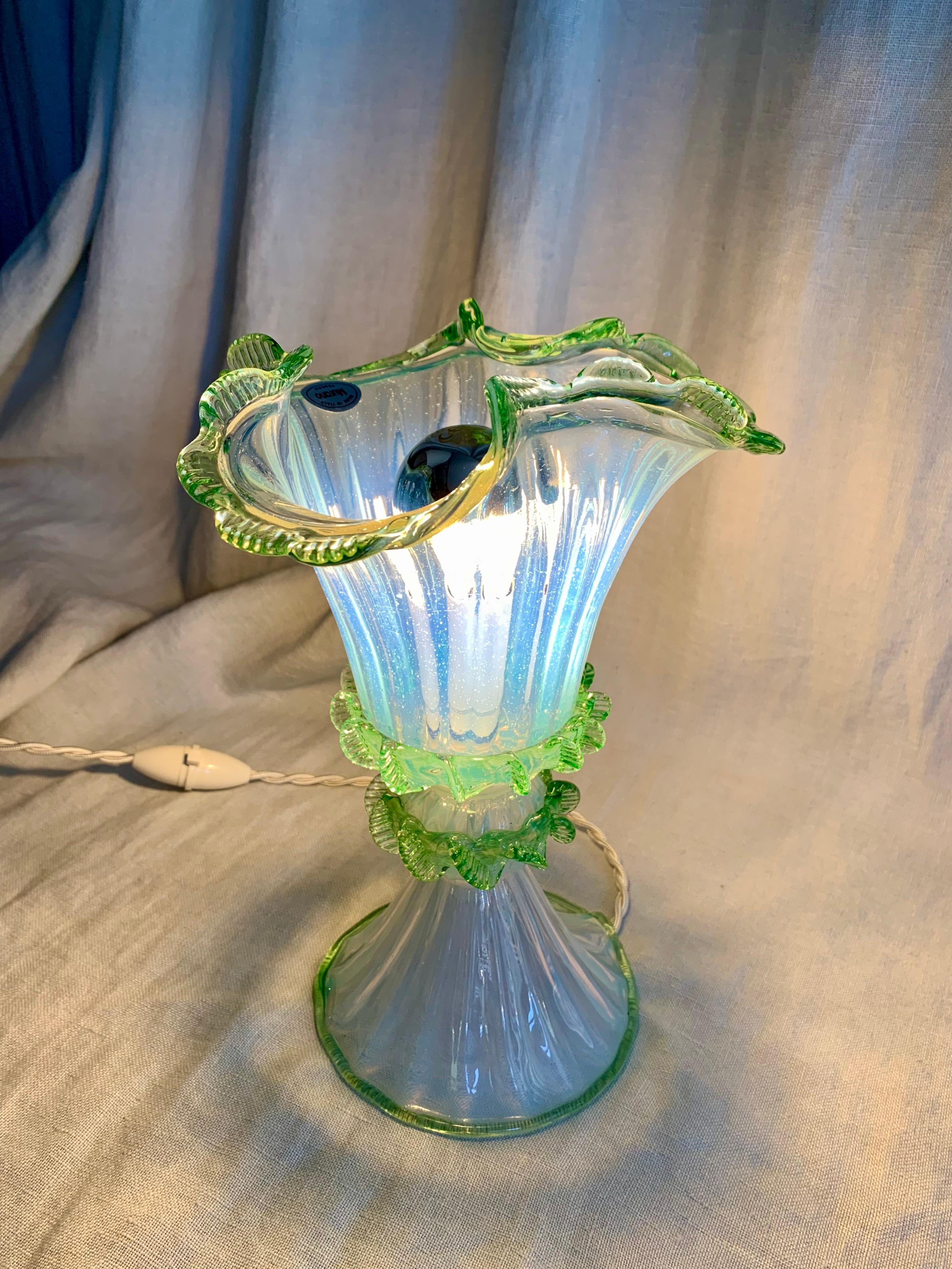 Vintage Murano Table Lamp For Sale 3