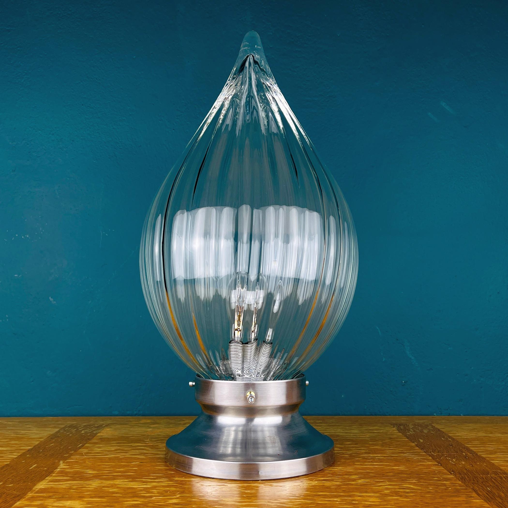 Mid-Century Modern Lampe de table vintage de Murano, Italie, 1970 en vente
