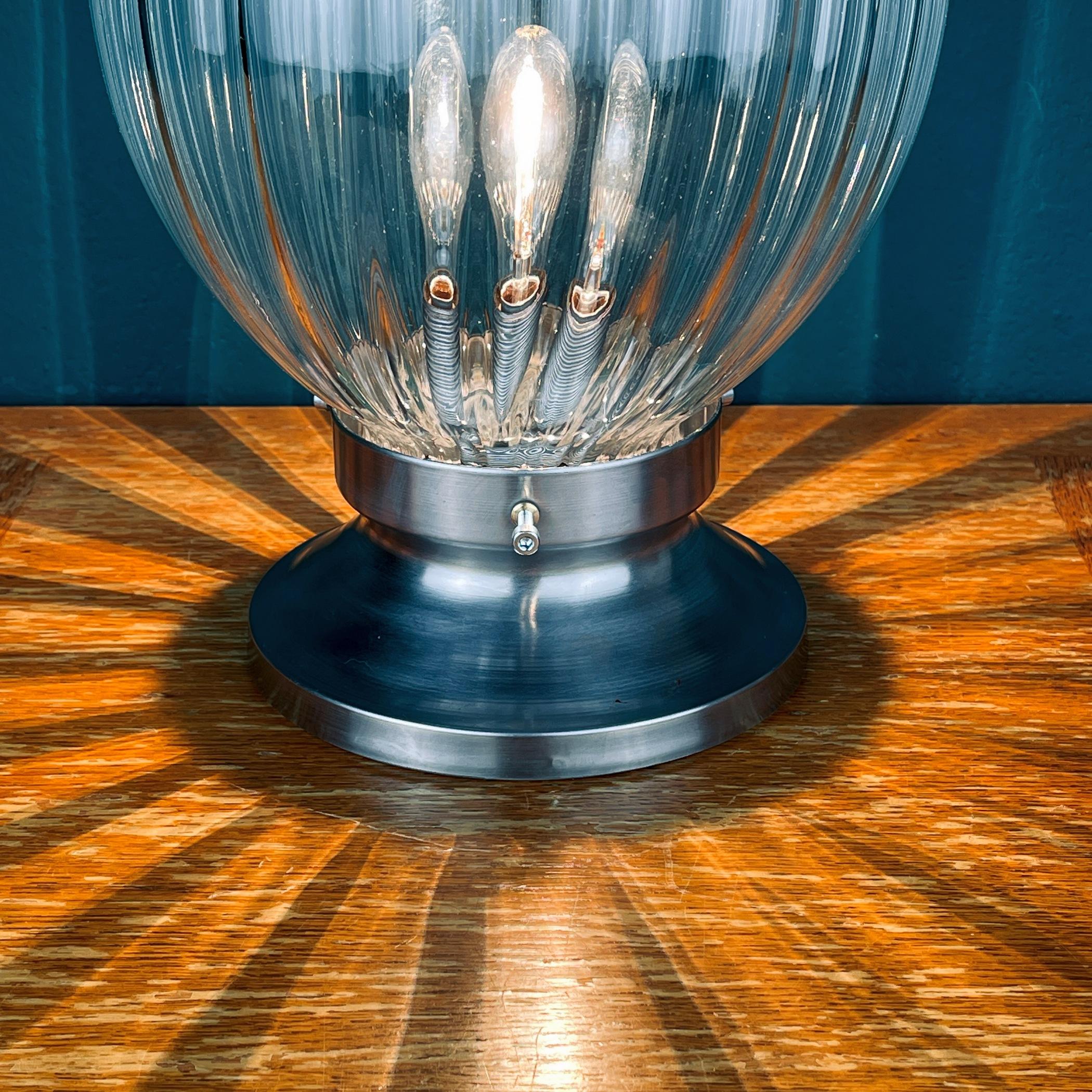 Vintage Murano Table Lamp, Italy, 1970s In Good Condition For Sale In Miklavž Pri Taboru, SI