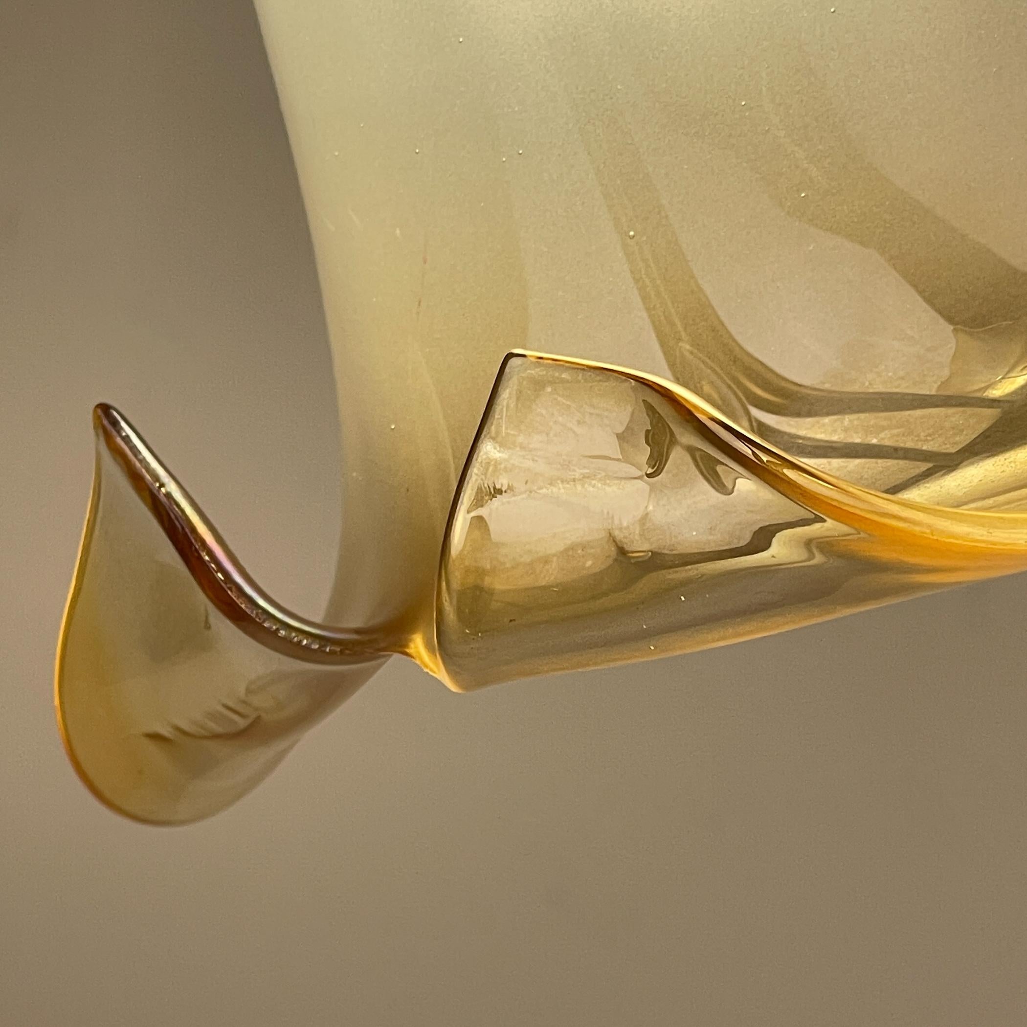 italien Lampe de table Vintage Murano Lilies, Italie 1970 en vente