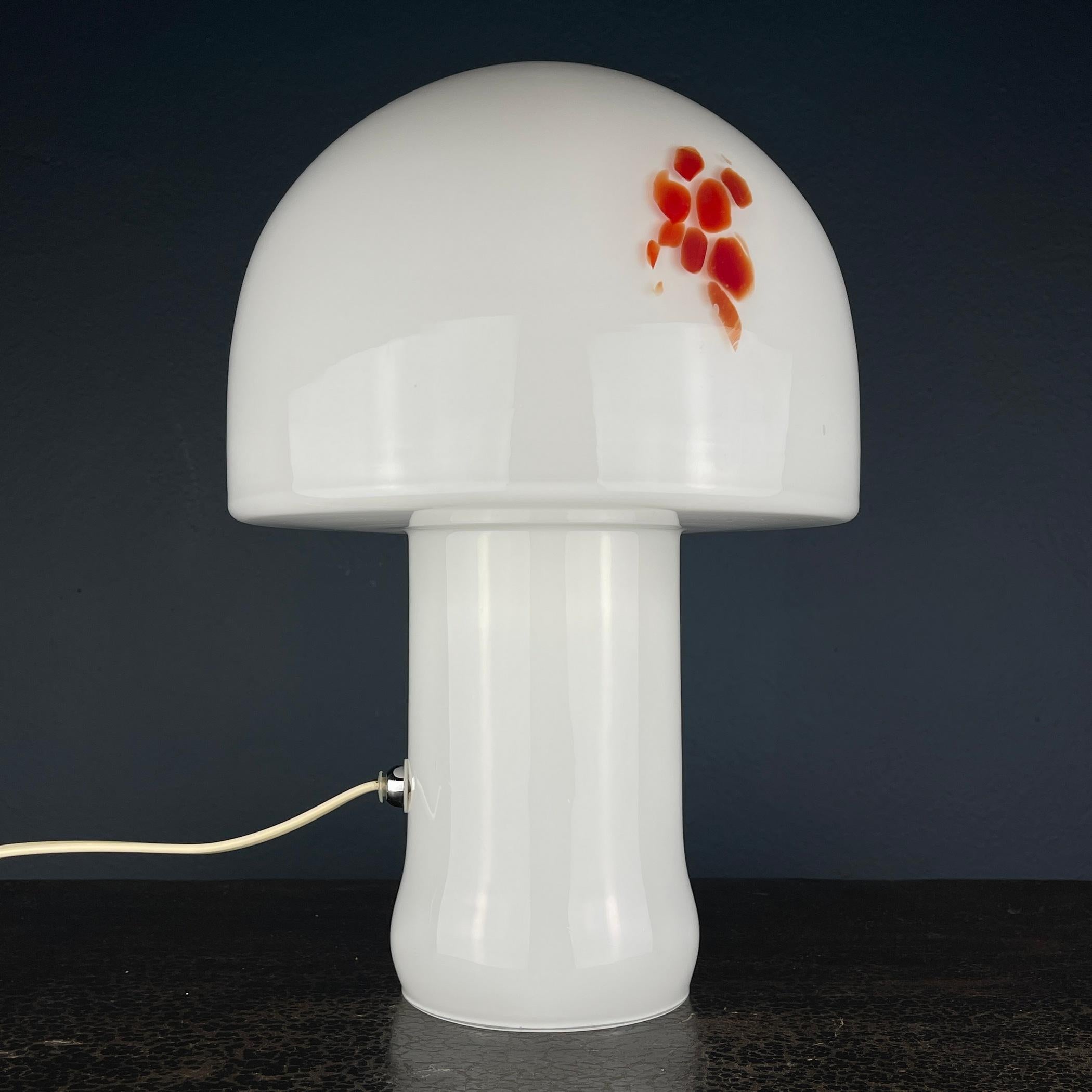 Vintage murano table lamp Mushroom Italy 1970s For Sale 3