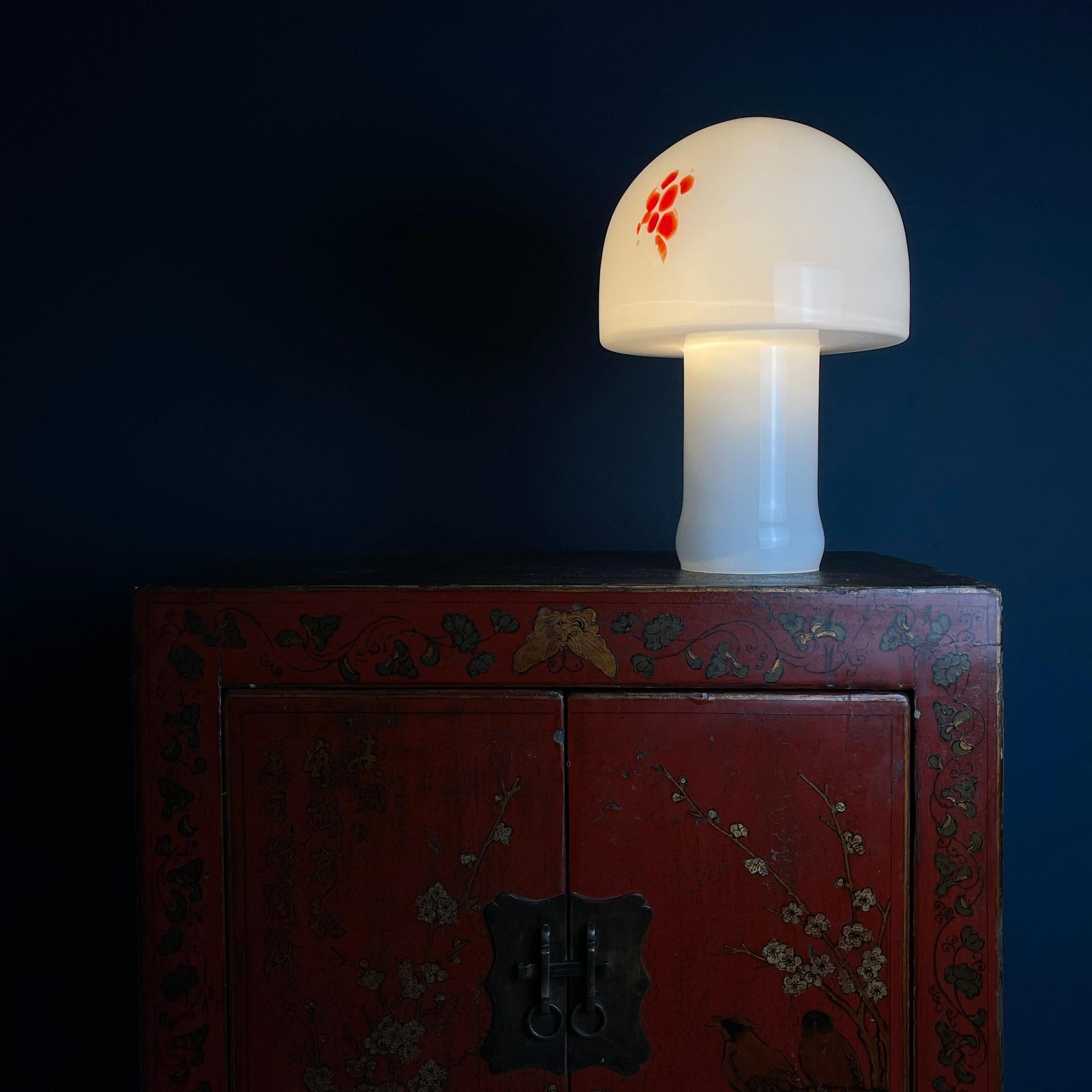 Vintage murano table lamp Mushroom Italy 1970s For Sale 5