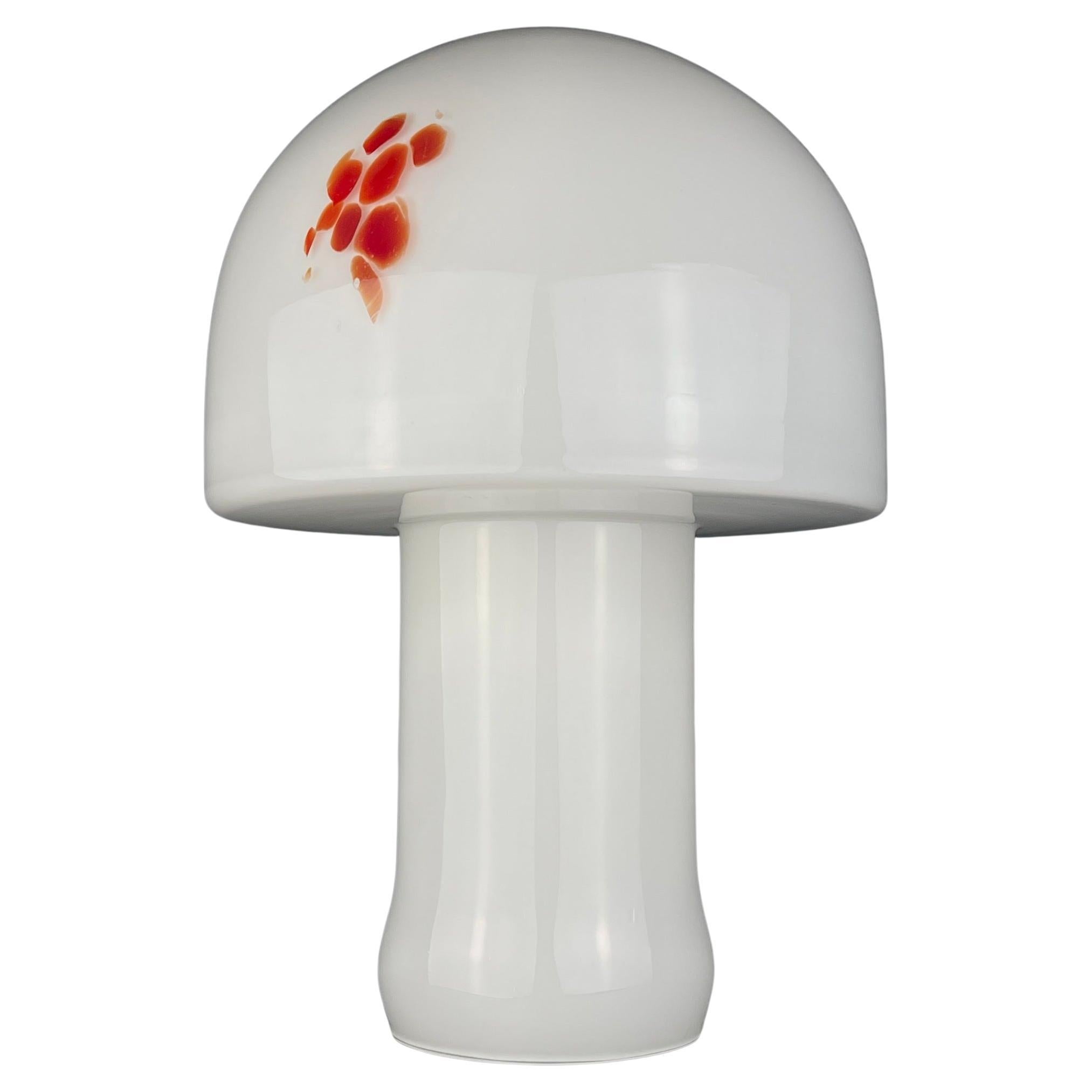 Vintage murano table lamp Mushroom Italy 1970s For Sale