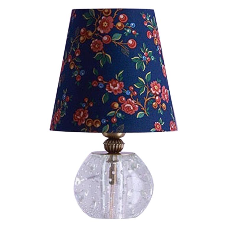 Vintage Murano Table Lamp with Customised Shade, Italy, 1950