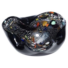 Vintage Murano Tutti Frutti Art Glass Bowl 1950s