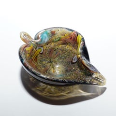 Vintage Murano Tutti Frutti Glass Bowl 1950s
