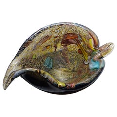 Vintage Murano Tutti Frutti Glass Bowl 1950s