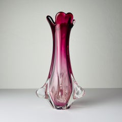 Vintage Murano vase Chambord by Fratelli Toso, Italy 1960s