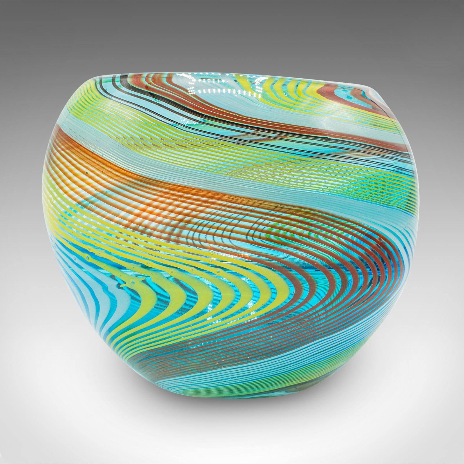 Italiano Vaso di Murano d'epoca, italiano, vetro artistico, piatto da frutta, fioriera, metà del secolo scorso in vendita