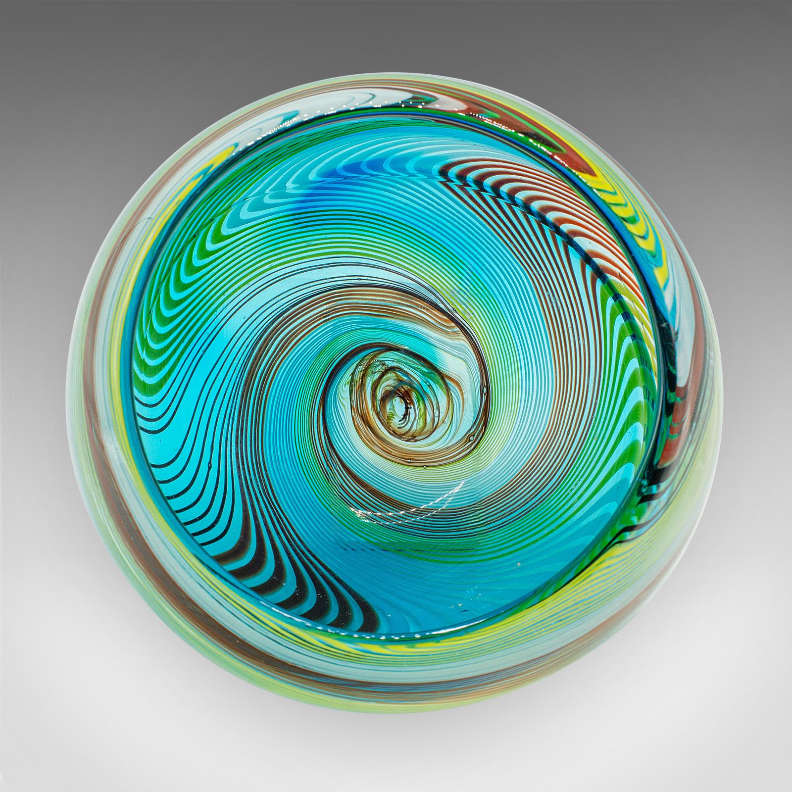 Vaso di Murano d'epoca, italiano, vetro artistico, piatto da frutta, fioriera, metà del secolo scorso in vendita 1