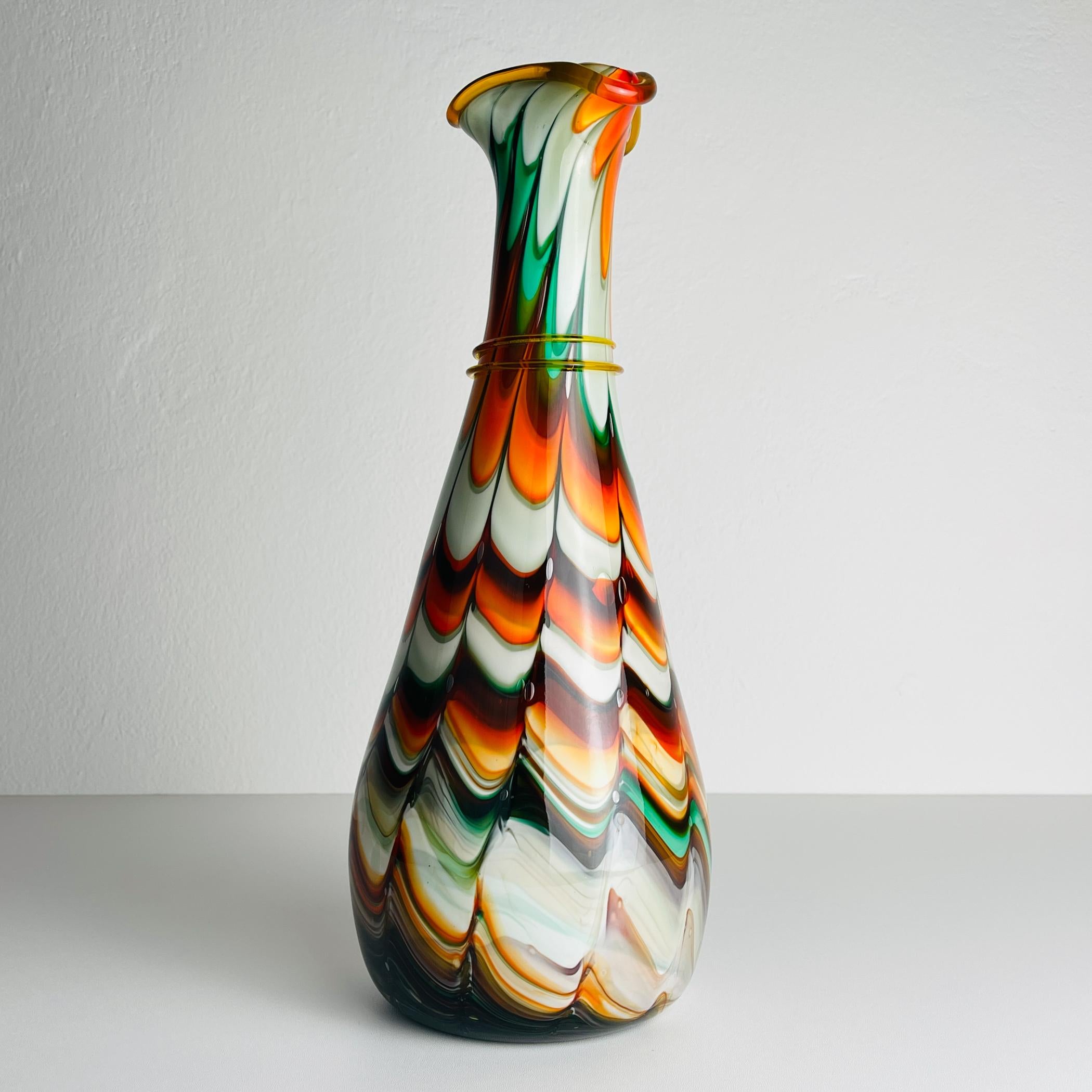 Verre de Murano Vase de Murano Italie des années 1970 en vente