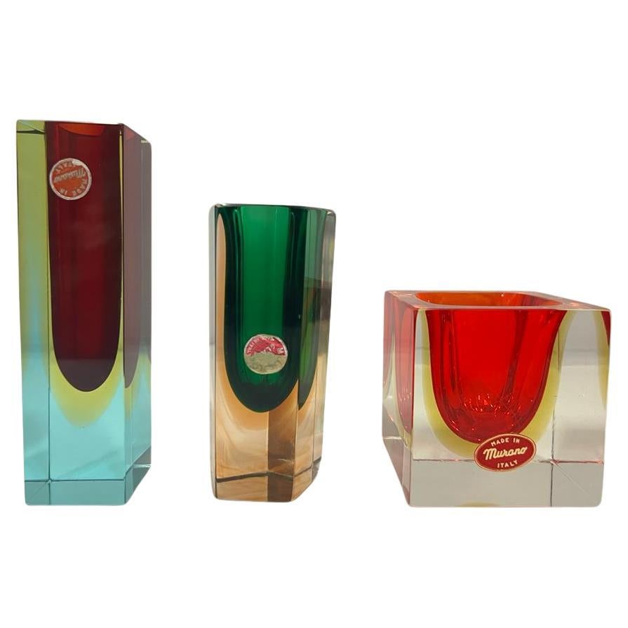 Vintage Murano Vases  1970s  For Sale 6
