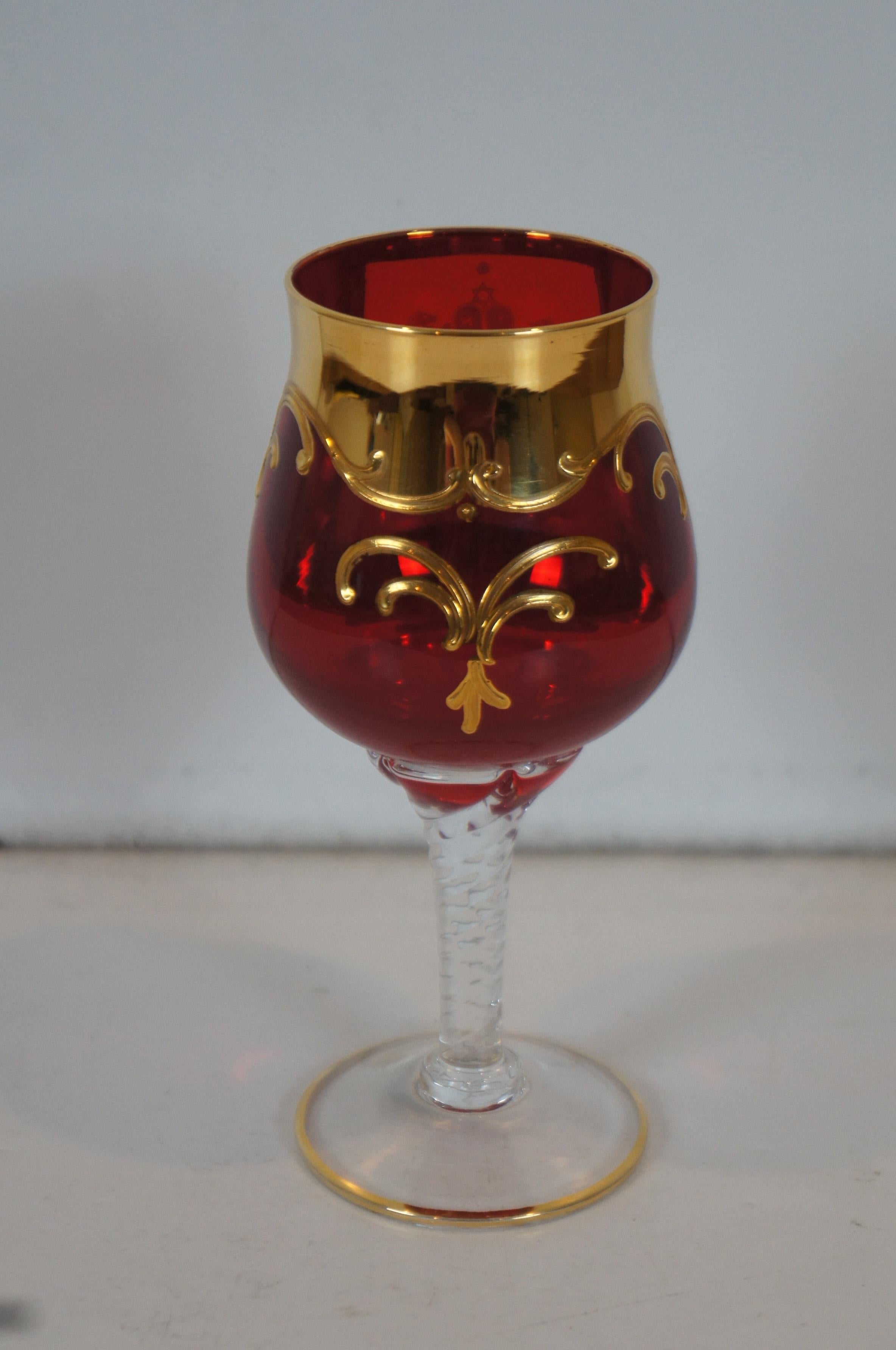 venetian glass kiddush cup