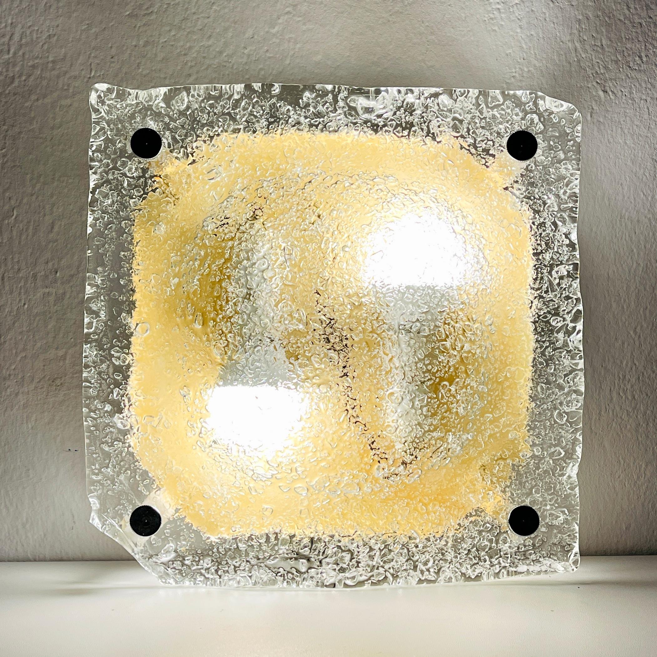 Mid-Century Modern Vintage murano wall lamp, Italy 1970s  For Sale