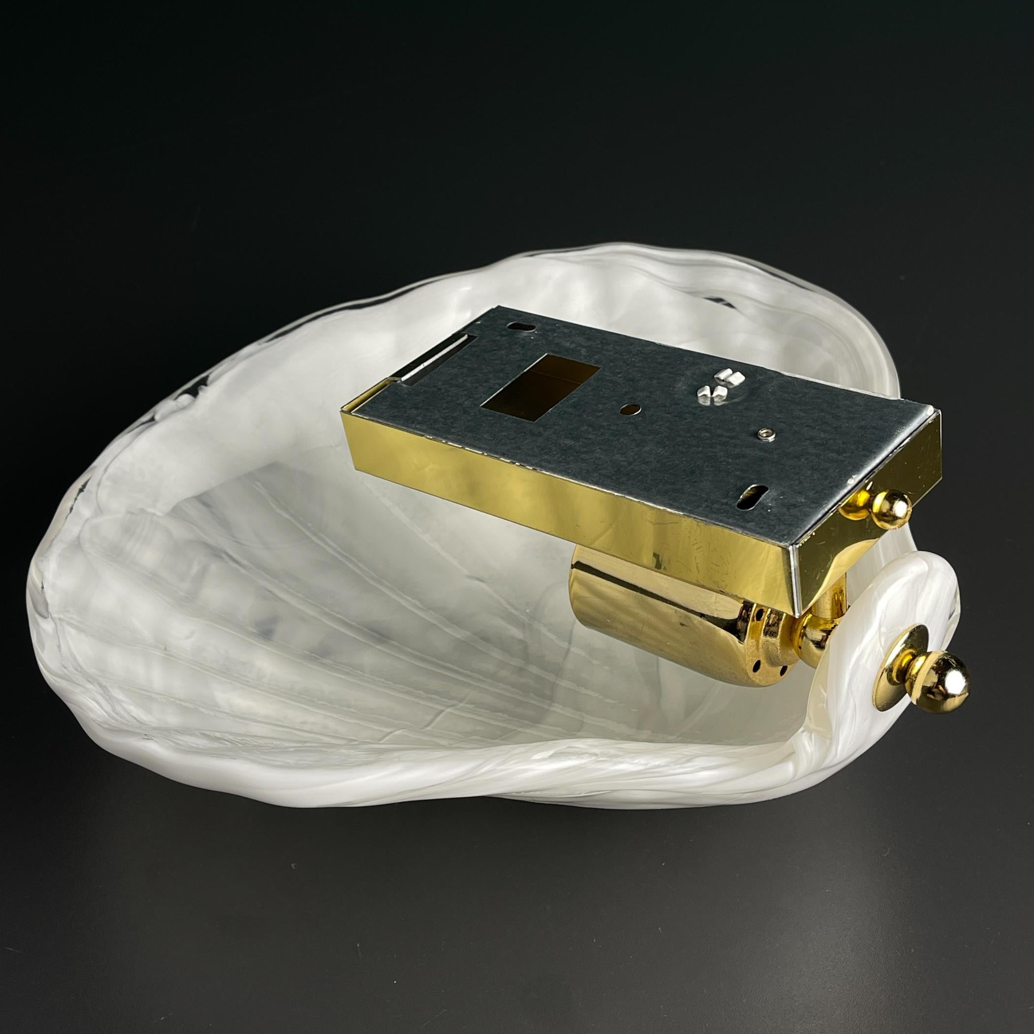 Vintage murano wall lamp Seashell by 
