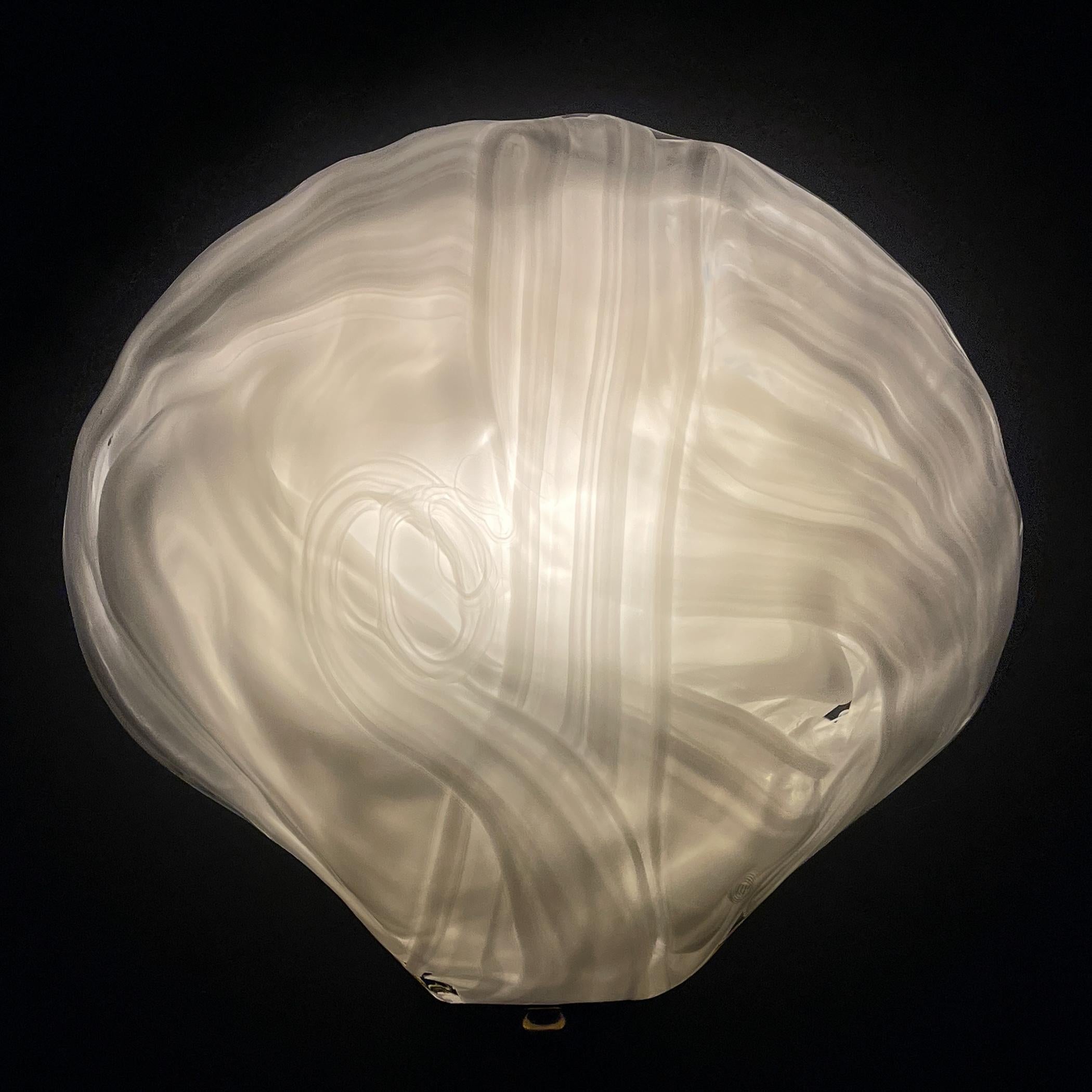 Mid-Century Modern Vintage murano wall lamp Seashell by 
