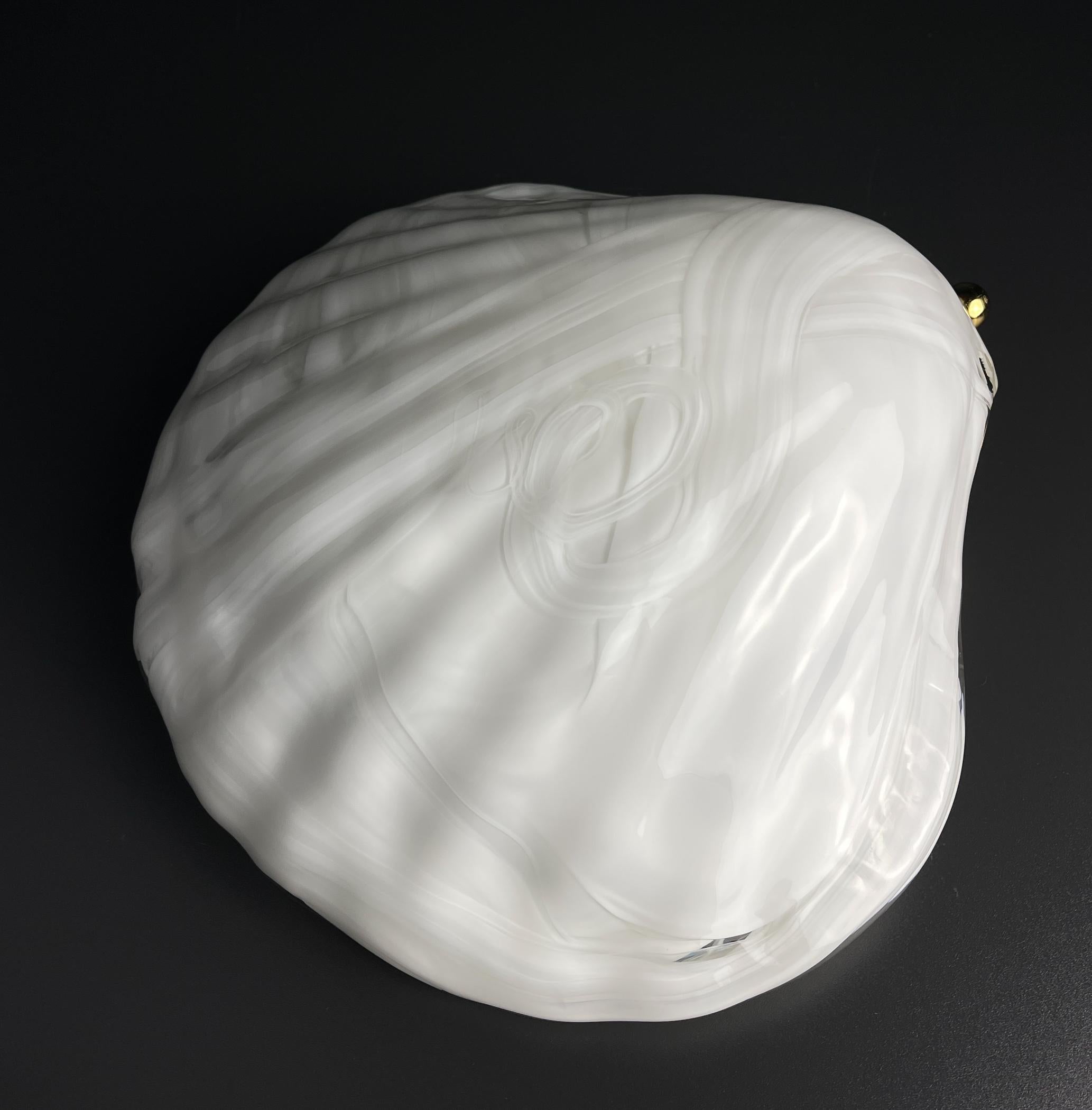 Vintage murano wall lamp Seashell by 