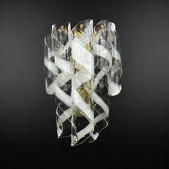 Vintage Murano wall lamp “Torciglioni” by AVMazzega, Italy 1970s