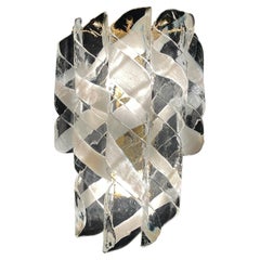 Vintage Murano wall lamp “Torciglioni” by AVMazzega, Italy 1970s