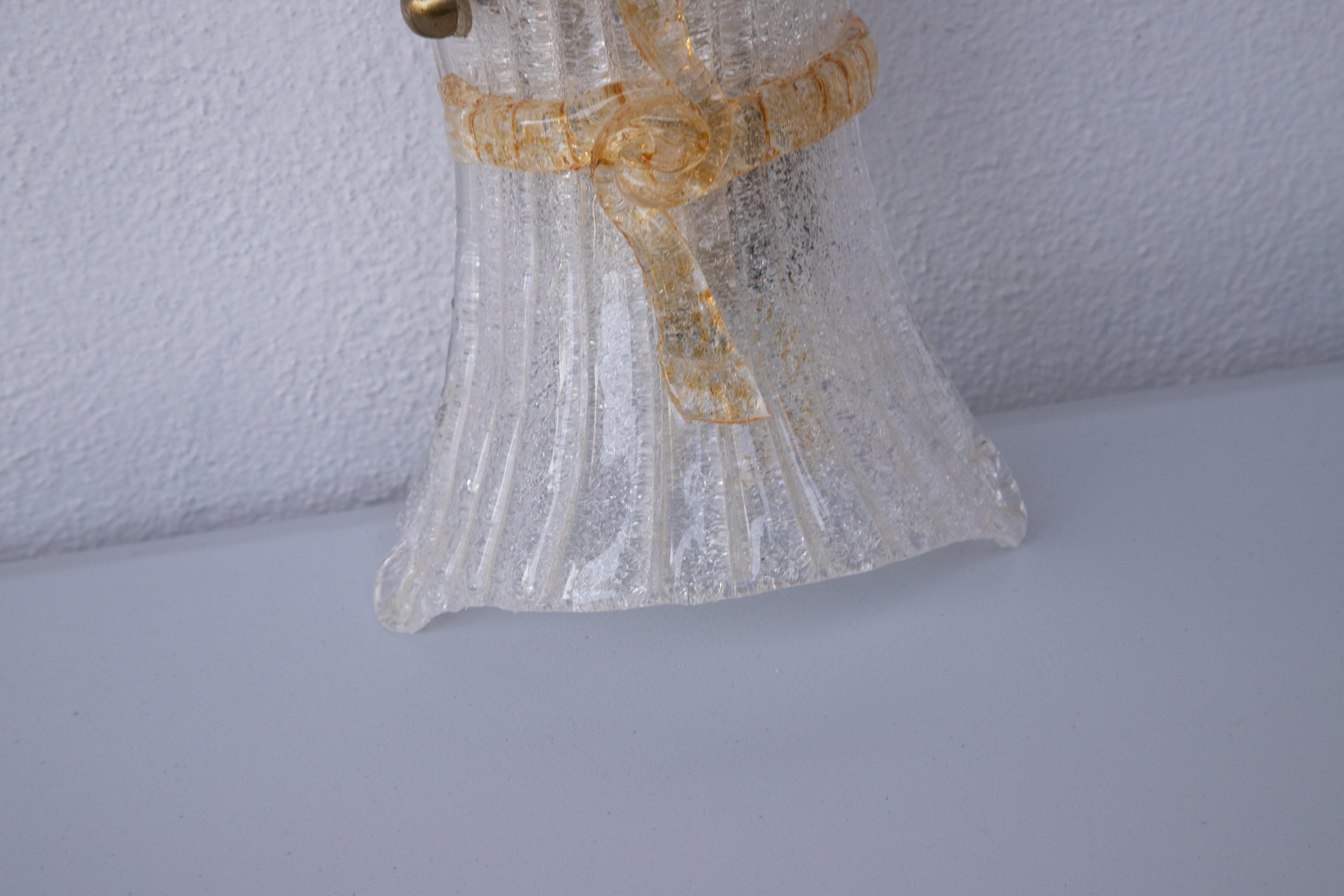 Late 20th Century Vintage Murano Wall light, 1980 For Sale