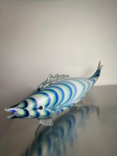 Vintage Murano XL Glass Fish Sculpture, Italie, 1970