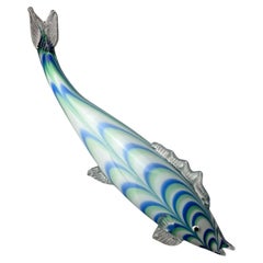 Vintage Murano XL Glass Fish Sculpture, Italie, 1970