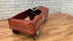 Vintage Murray "Fire Chief" Flat Front Original Steel Pedal Car