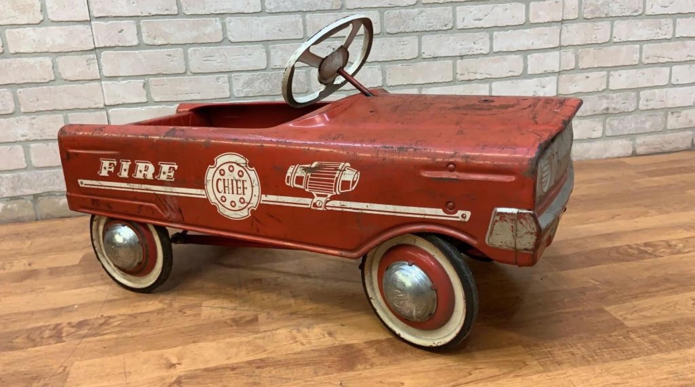 1960 fire truck pedal car