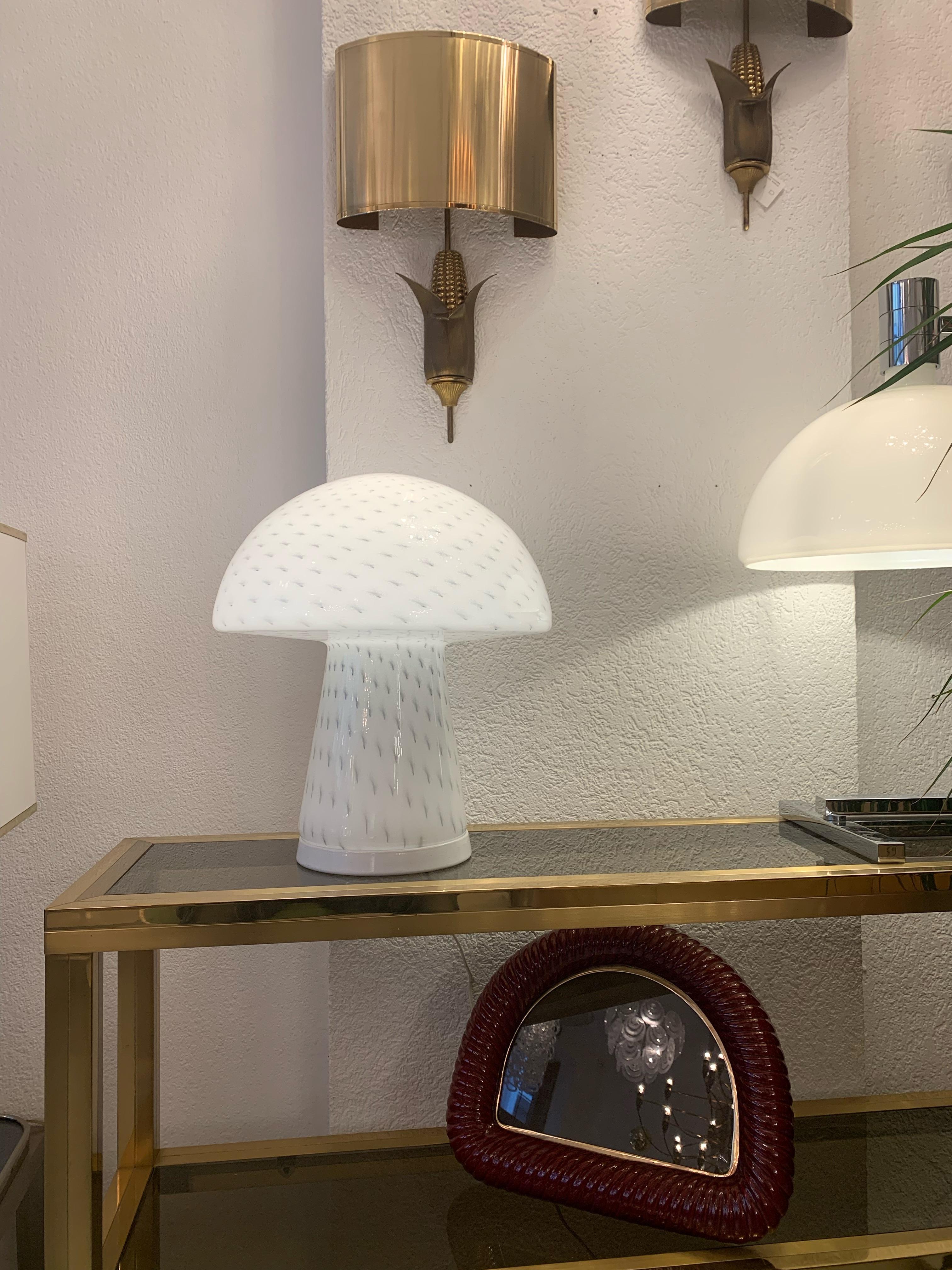 Glass mushroom table lamp produced by Zonca, Italy ca. 1970s
Perfect condition.
