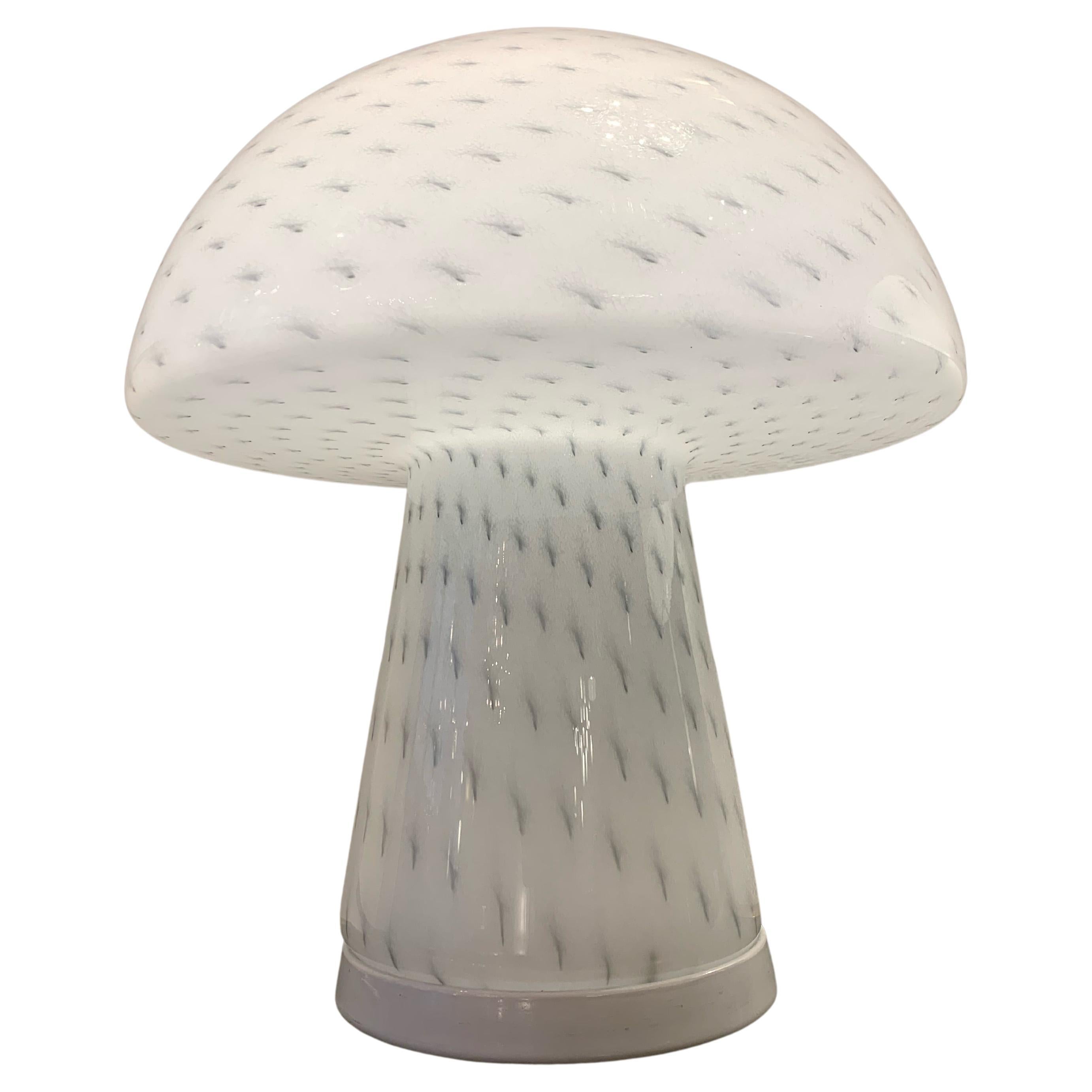 Vintage Mushroom Glass Table Lamp by Zonca, Italy, 1970s