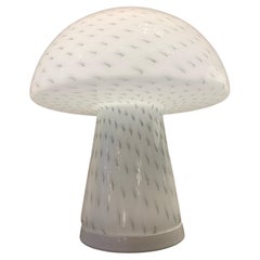 Vintage Mushroom Glass Table Lamp by Zonca, Italy, 1970s