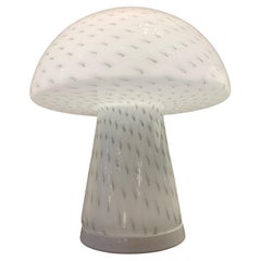 Vintage Mushroom Glass Table Lamp by Zonca, Italy, 1970s