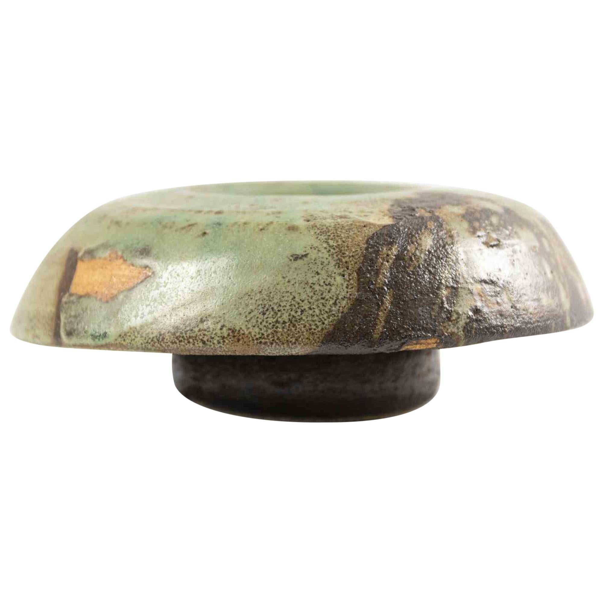 Vintage "Mushroom" Iron Ashtray Vase, Italy, 1970s