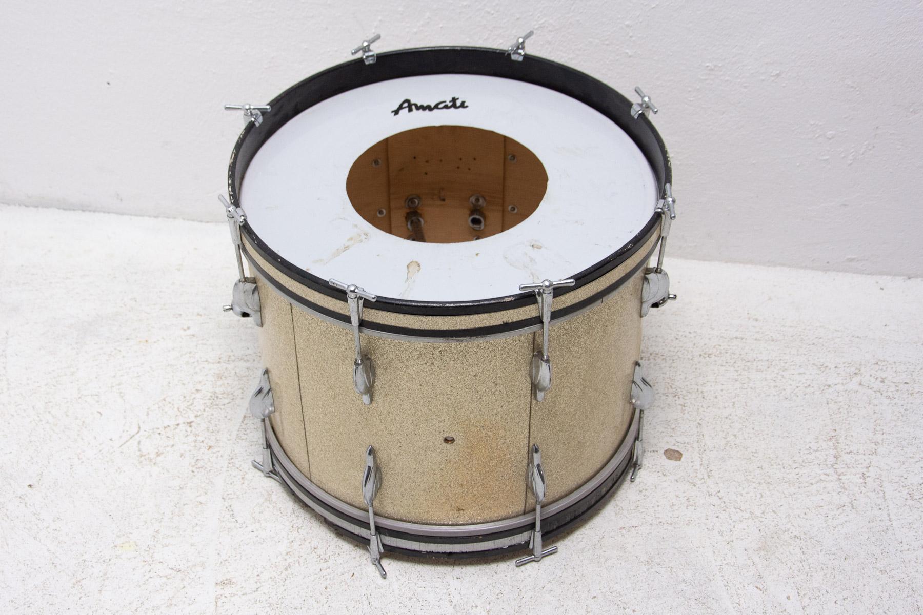 Vintage Music Drum, 1970’s, Czechoslovakia For Sale 5
