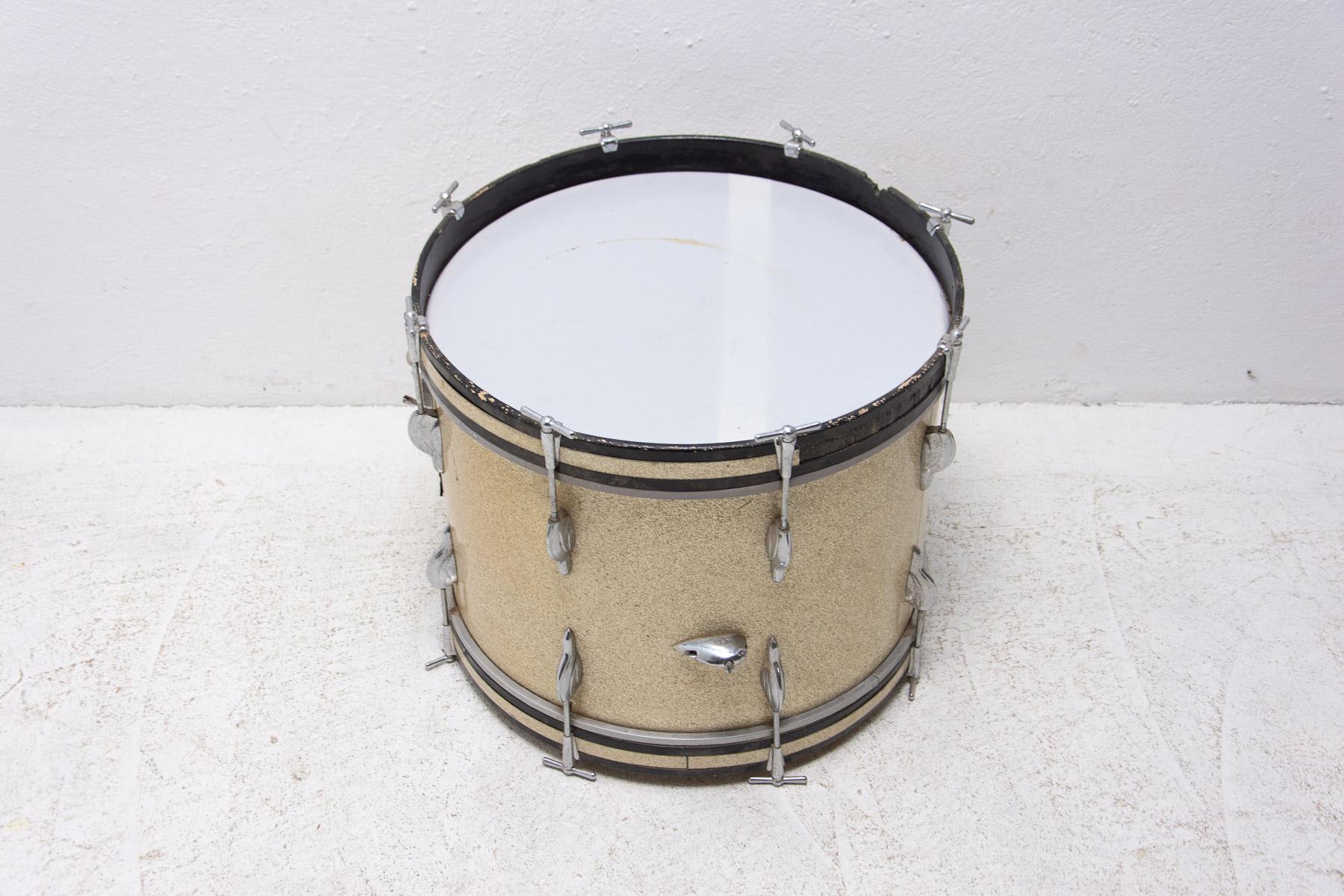 Vintage Music Drum, 1970’s, Czechoslovakia For Sale 1