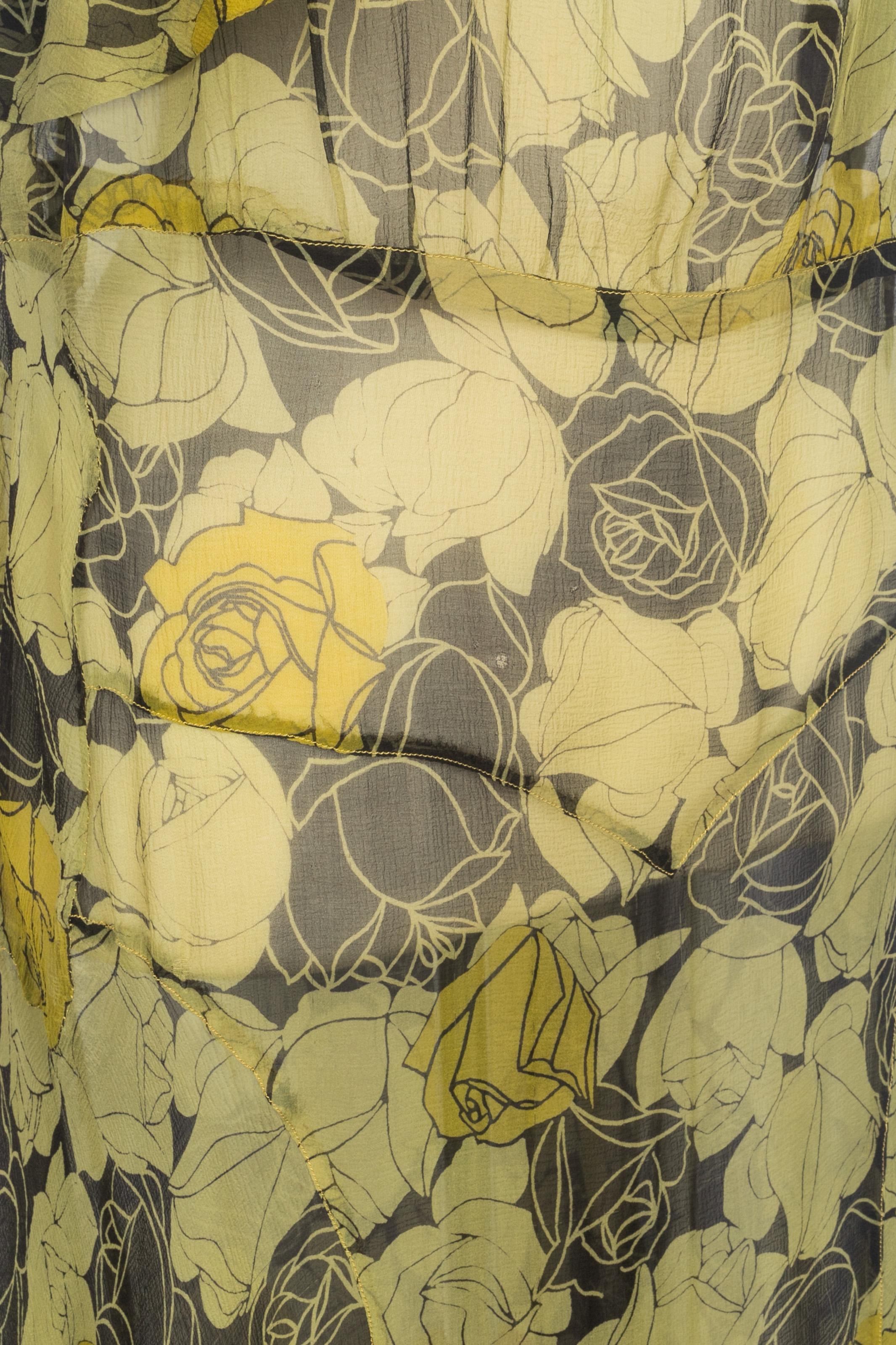Vintage Musselin Kleid im Zustand „Hervorragend“ im Angebot in SAINT-OUEN-SUR-SEINE, FR