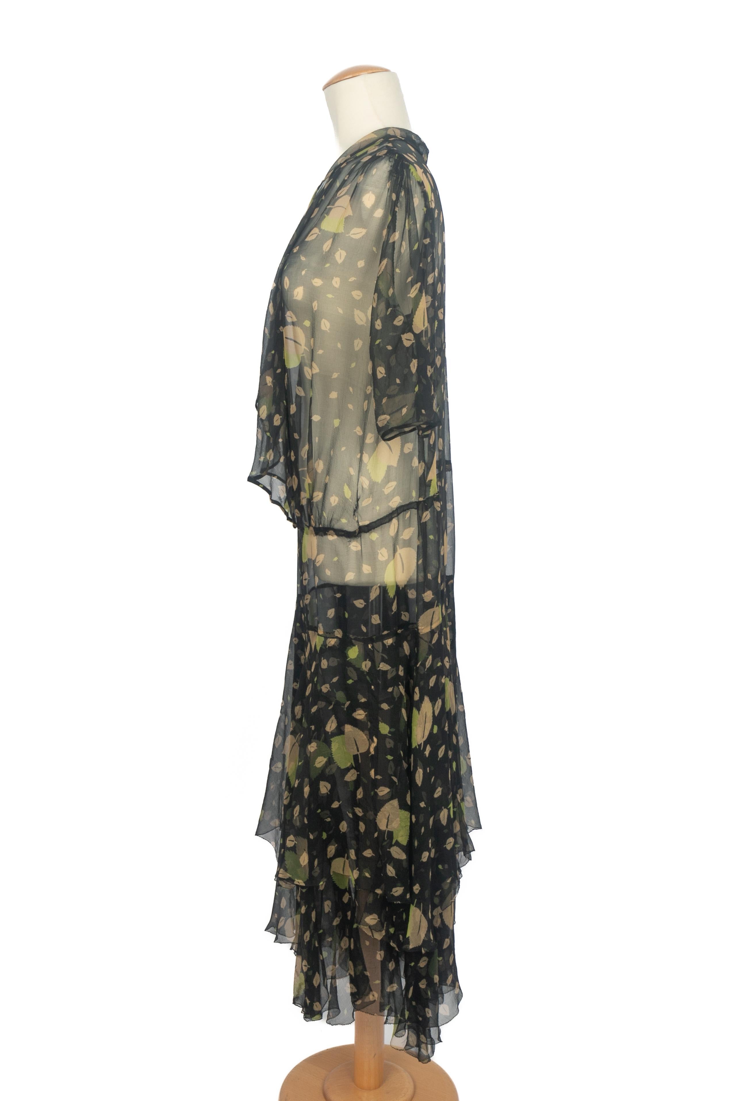 Vintage Musselin Kleid im Angebot 1