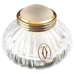 Vintage Must de Cartier crystal inkwell