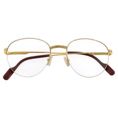 Vintage must de Cartier Gold Vermeil Eyeglasses Ref. T8100166
