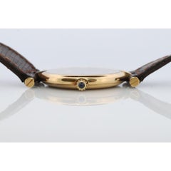 Vintage Must de Cartier Large Vendome Trinity Watch. ARGENT Cartier 925 Vermeil