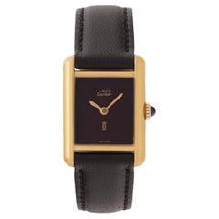 Vintage Must De Cartier Tank Model 82975713 18 Karat Gold Plated Vintage Must De Cartier Tank Model 82975713 18 Karat Gold Plated