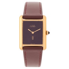 Vintage Must de Cartier Tank Model 82975713 18 Karat Gold Plated Vintage Must de Cartier Tank Model 82975713 18 Karat Gold Plated