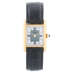 Retro Must de Cartier Tank Vermeil Plaque Quartz Watch