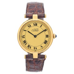 Reloj de cuarzo Vintage Must de Cartier Vendome Vermeil